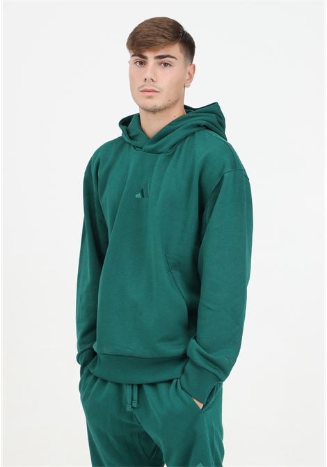 Felpa con cappuccio in pile ALL SZN verde da uomo ADIDAS PERFORMANCE | IY4137.